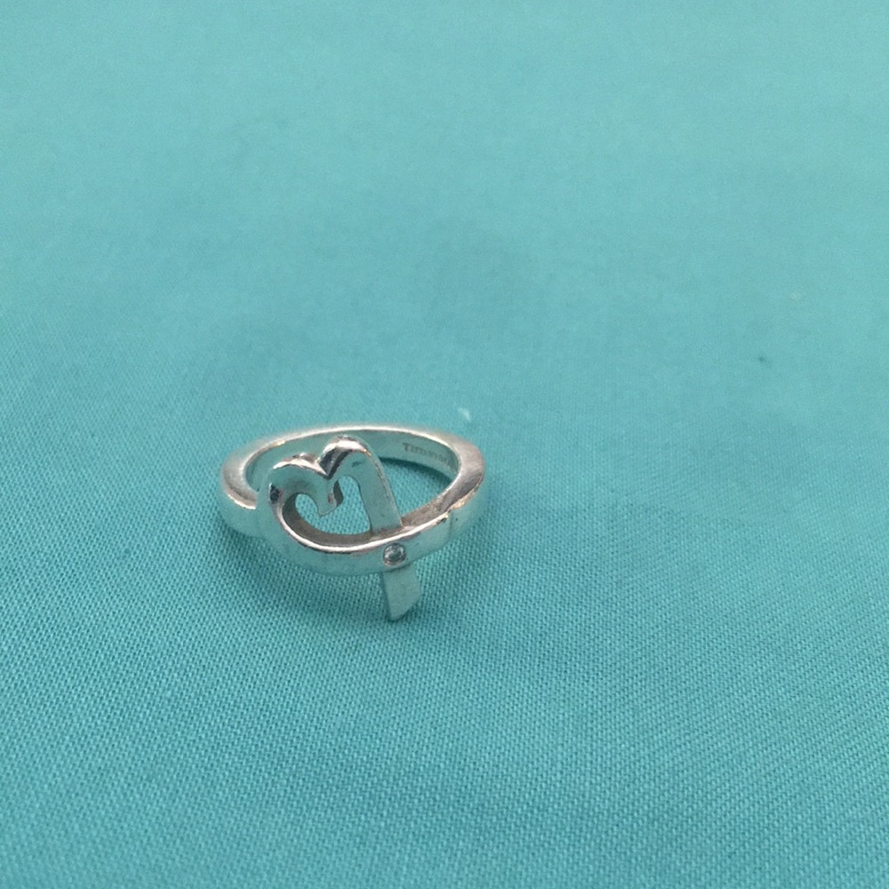 Tiffany & Co. Single Loving Heart 1 Diamond Ring